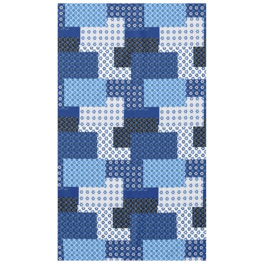 Nappe Patchwork, motif, mosaïque, étoiles, l'étoile de D (Devant)