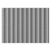 Nappe Patchwork rayé noir et blanc avec dentelle (Devant (Horizontal))
