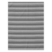 Nappe Patchwork rayé noir et blanc avec dentelle (Devant)
