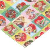 Nappe Patchwork vintage de la Saint-Valentin (Angle)