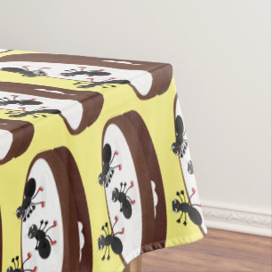 Nappe Patinage sur glace de fourmis joyeuses sur dessin 