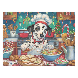 Nappe Pâtisserie festive de Noël dalmate