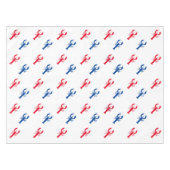 Nappe Patriotique de homard rouge blanc et bleu (Devant (Horizontal))