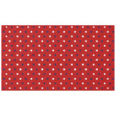 Nappe Patriotique rouge foncé marine bleu étoiles vacanc (Devant (Horizontal))