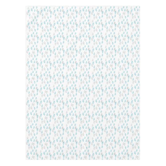 Nappe Pattern Blue & Gray Leaves (Devant)