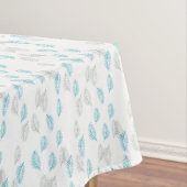 Nappe Pattern Blue & Gray Leaves (In Situ)