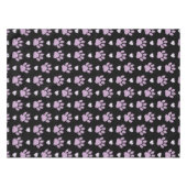 Nappe Pattern of paws, Dog paws, Lilac paws, Hearts (Devant (Horizontal))