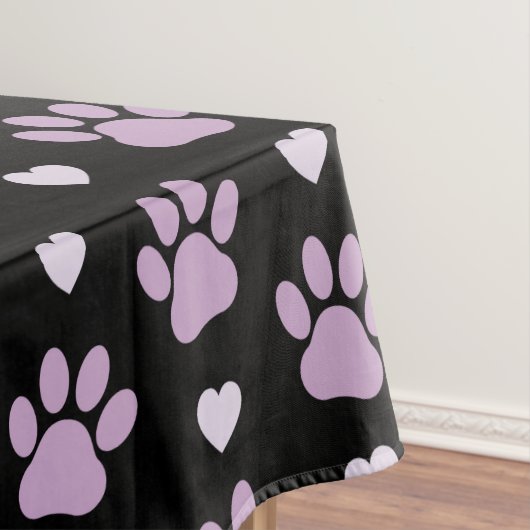 Nappe Pattern of paws, Dog paws, Lilac paws, Hearts (In Situ)