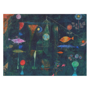 Nappe Paul Klee Fish Magic Peinture Abstraite Art graphi
