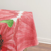 Nappe Pavot aquarelle motif floral (In Situ)