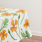 Nappe Pavot de Californie, fleurs d'été, orange wil (In Situ)