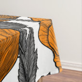 Nappe Pavot orange sur blanc (In Situ)
