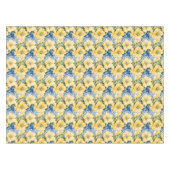 Nappe Pays Français Fleurs jaunes et bleues (Devant (Horizontal))