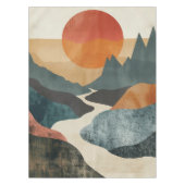 Nappe Paysage Abstrait de Boho (5) (Devant)