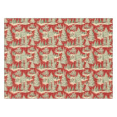 Nappe Paysage de Noël rétro vintage (Devant (Horizontal))