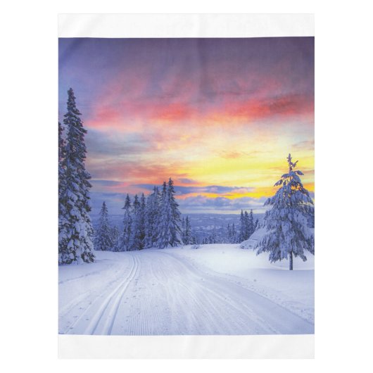 Nappe Paysage hivernal (Devant)