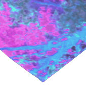 Nappe Paysage impressioniste rose chaud et bleu (Angle)