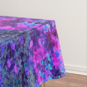 Nappe Paysage impressioniste rose chaud et bleu (In Situ)