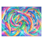 Nappe Paysage onirique de dauphins vibrant – Psychedeliq (Devant (Horizontal))