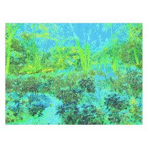Nappe Paysage verdoyant et bleu du jardin