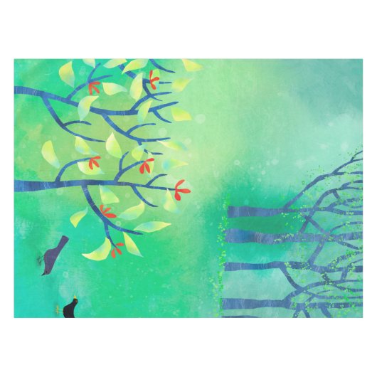 Nappe Paysage vert moderne (Devant (Horizontal))