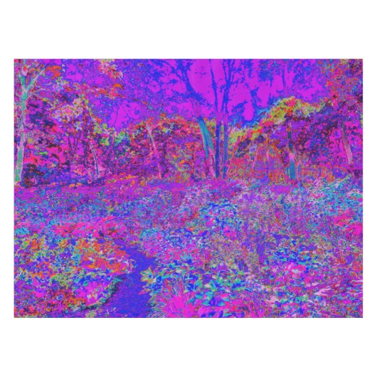 Nappe Paysage Violet Impressionniste Psychédélique (Devant (Horizontal))