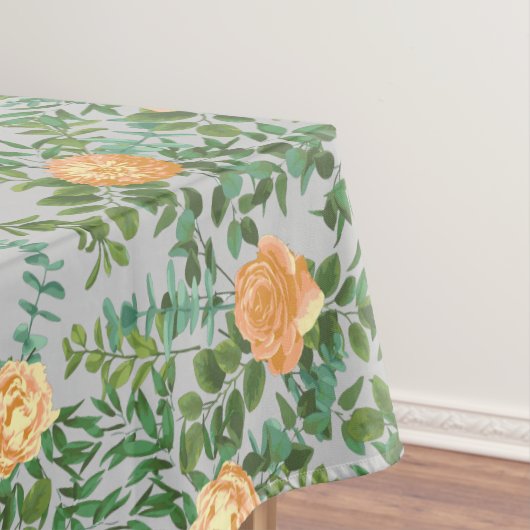 Nappe Peach Grey Mariage Floral Vintage (In Situ)
