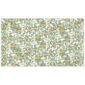 Nappe Peach Peony Rose Floral Mariage (Devant (Horizontal))