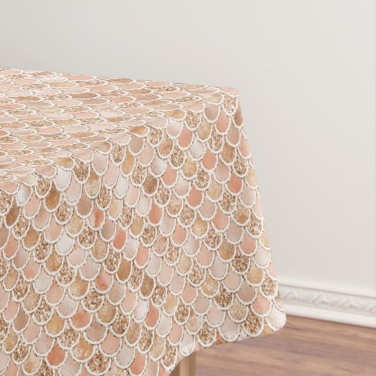 Nappe Peach Rose Blush Gold Parties scintillant Sirène   (In Situ)