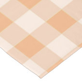 Nappe Peach White À damiers En vichy Motif (Angle)