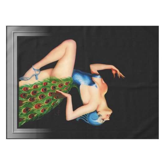 Nappe Peacock Dancer par Earle Kulp Bergey (Devant (Horizontal))