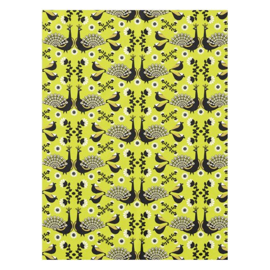 Nappe Peacock Paon Bird Fold Art (Devant)