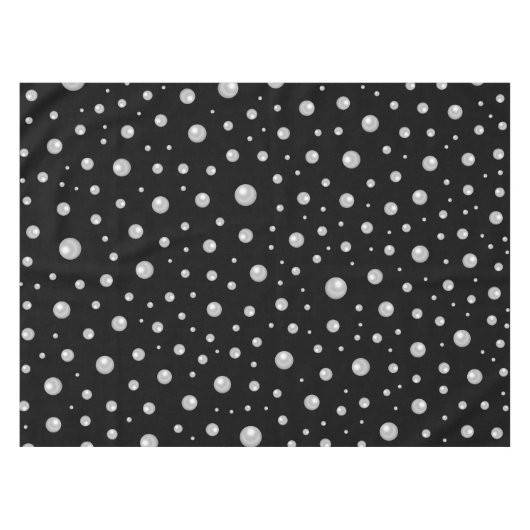 Nappe Pearl Pattern on Black Background (Devant (Horizontal))