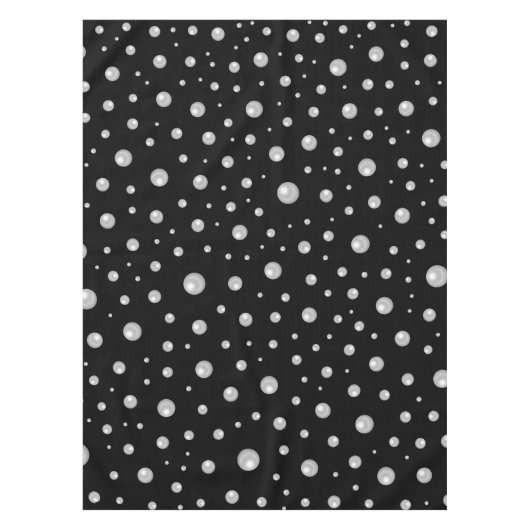 Nappe Pearl Pattern on Black Background (Devant)