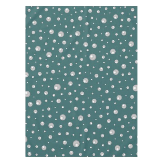 Nappe Pearl Pattern on Transformative Teal Background (Devant)