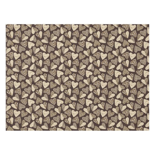 Nappe Peau d'animal avec des coeurs (Devant (Horizontal))