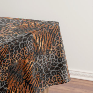 Nappe Peau de tigre léopard à la mode