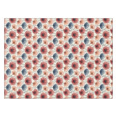 Nappe Pêche de Bourgogne et Poppie bleue (Devant (Horizontal))