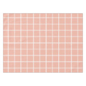 Nappe Pêche Douce et Carreaux à Double Rayure Blanche (Devant (Horizontal))
