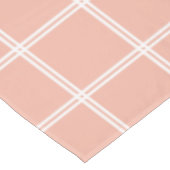 Nappe Pêche Douce et Carreaux à Double Rayure Blanche (Angle)