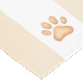 Nappe Pêche et Blancs - Coeurs, Fleur, Empreinte de patt (Angle)