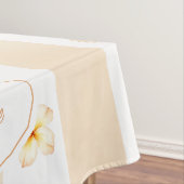 Nappe Pêche et Blancs - Coeurs, Fleur, Empreinte de patt (In Situ)