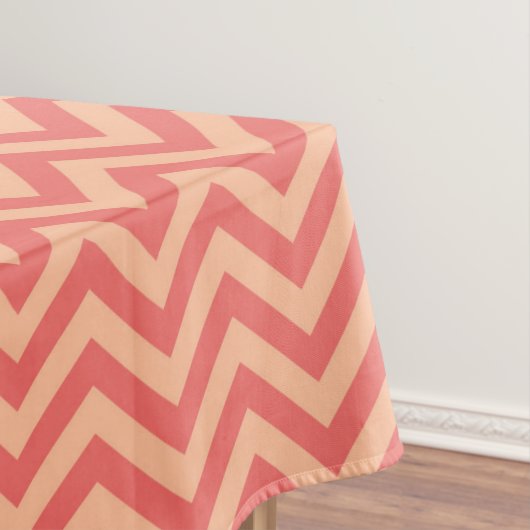 Nappe Pêche et canneberge Chevron (In Situ)