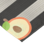Nappe Pêche Rayures Noir & Blanc Modernes (Angle)
