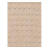 Nappe Pêche vintage et élégante gris argenté rayé (Devant)