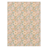 Nappe Pêcher Orange rose gris floral (Devant)