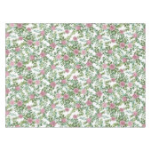 Nappe Peine rose pâle et Mariage Rose Floral (Devant (Horizontal))