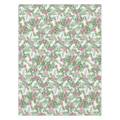 Nappe Peine rose pâle et Mariage Rose Floral (Devant)