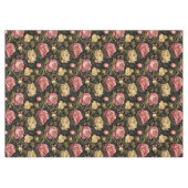 Nappe Peine Vintage foncée à motif floral (Devant (Horizontal))