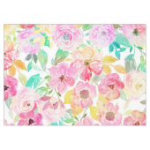 Nappe Peinture à la main lisse aquarelle design floral (Devant (Horizontal))